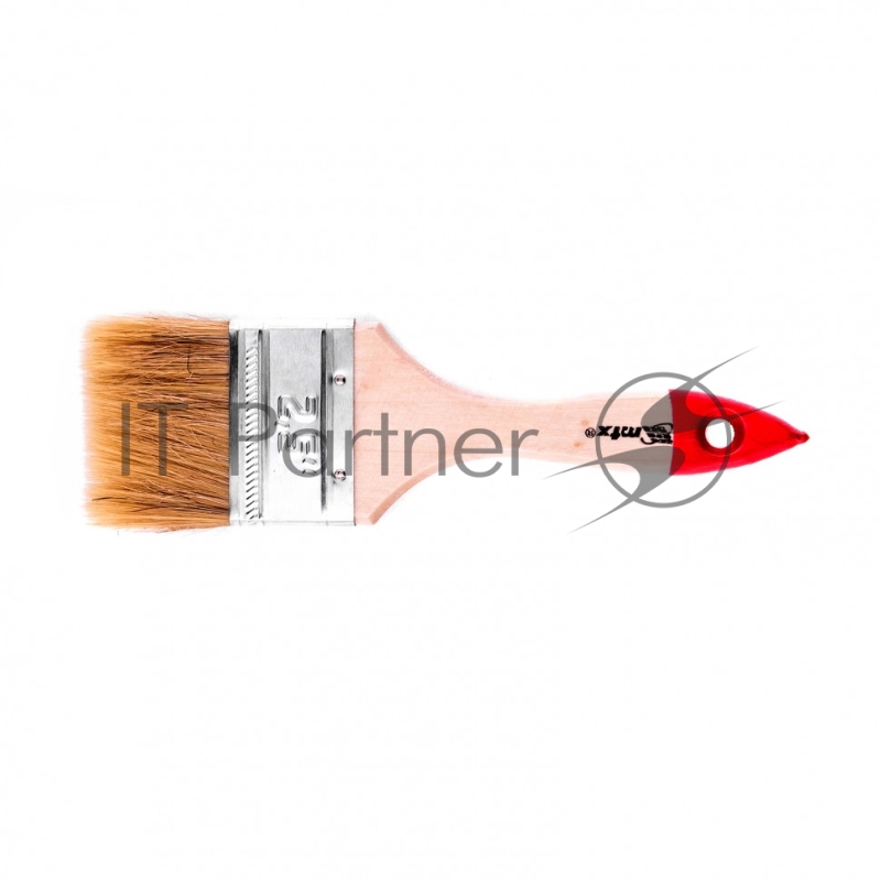 Кисть плоская Стандарт 2,5 (63 мм), натуральная щетина, деревянная ручка// MTX