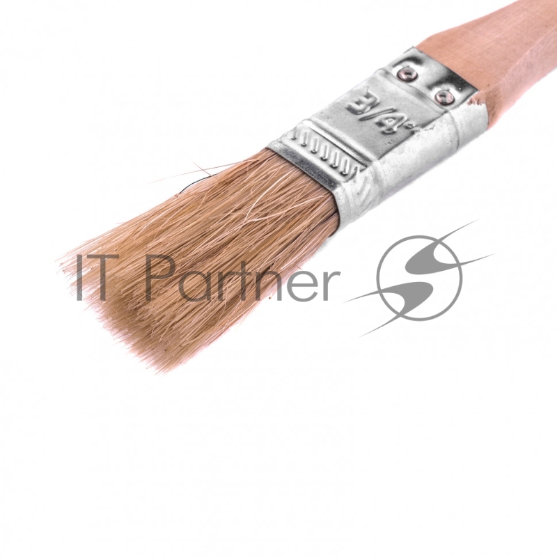 Кисть плоская Стандарт 3/4 (20 мм), натуральная щетина, деревянная ручка// MTX