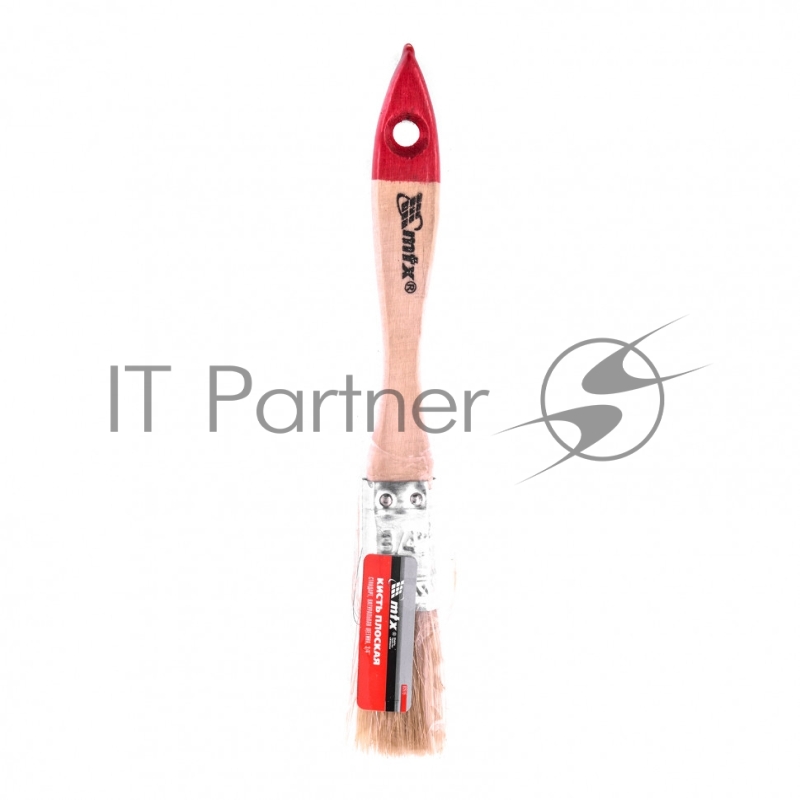 Кисть плоская Стандарт 3/4 (20 мм), натуральная щетина, деревянная ручка// MTX