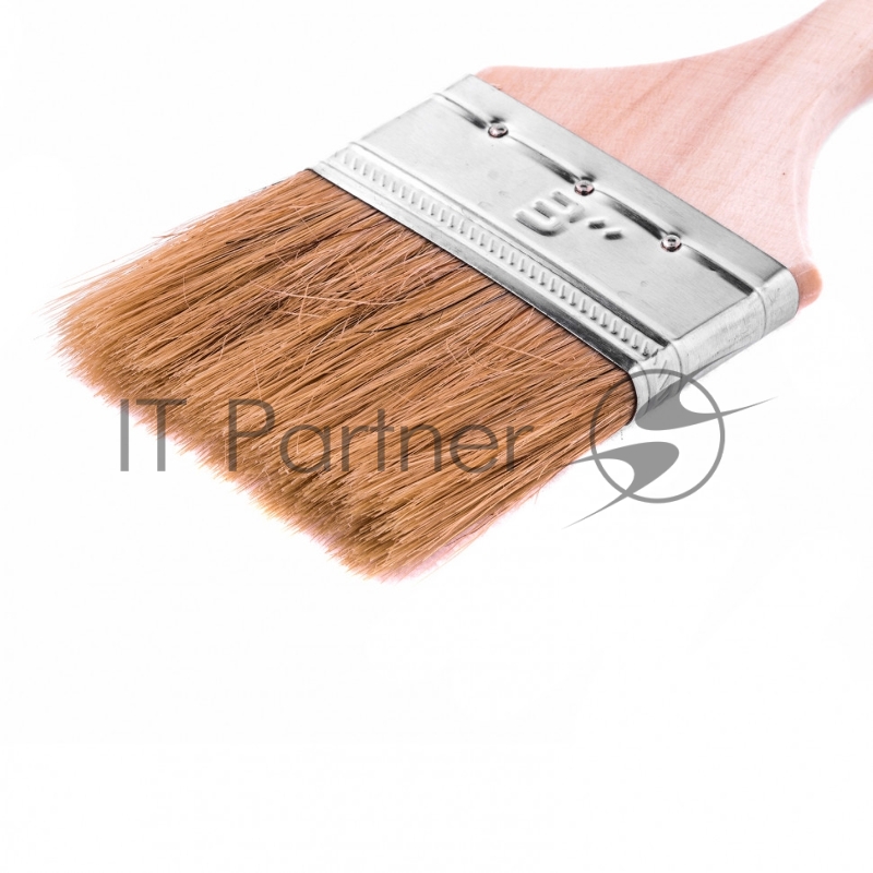 Кисть плоская Стандарт 3 (75 мм), натуральная щетина, деревянная ручка// MTX