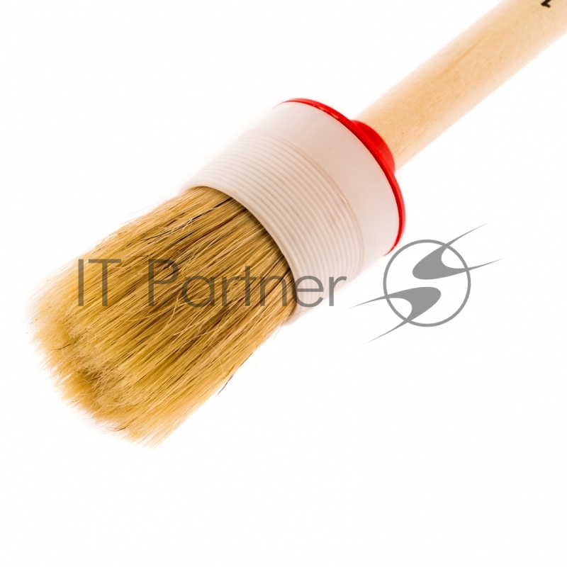 Кисть круглая №10 (40 мм), натуральная щетина, деревянная ручка// MTX