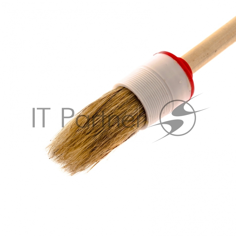 Кисть круглая № 4 (25 мм), натуральная щетина, деревянная ручка// MTX