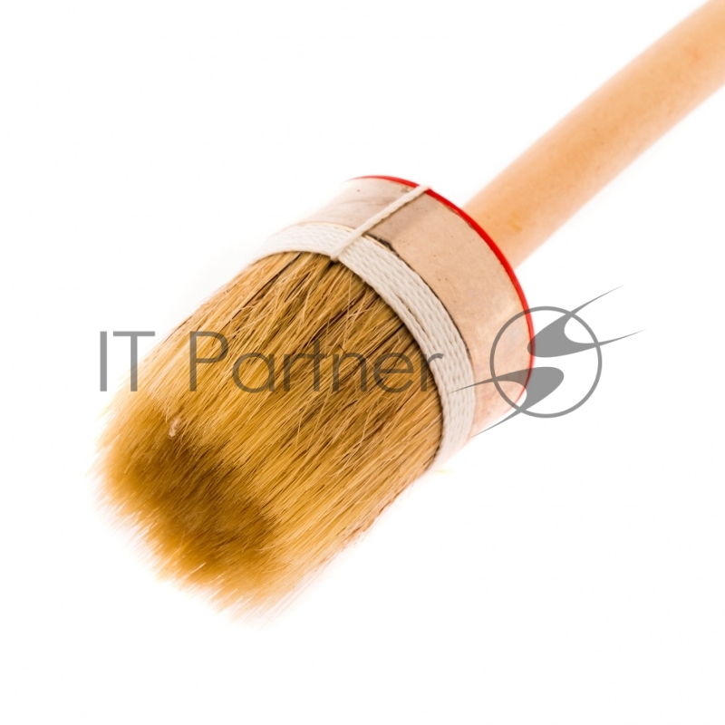 Кисть круглая Профи №14 (50 мм), натуральная щетина, деревянная ручка// MTX