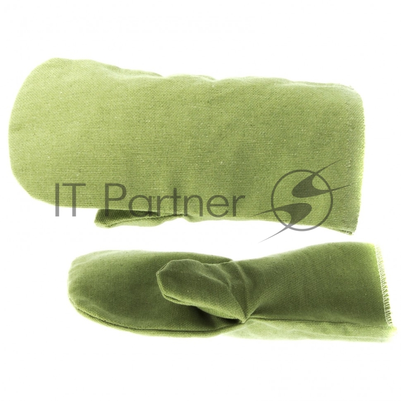 Рукавицы специальные двунитка, огнеупорные, одинарный наладонник, 2 размер, Россия// Сибртех