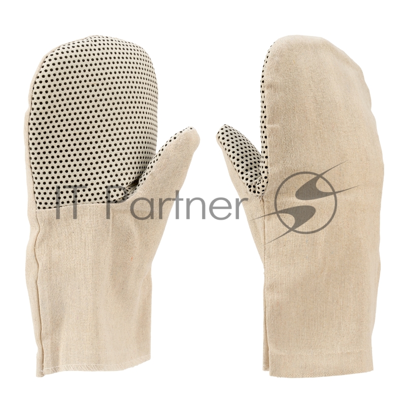 Рукавицы специальные х/б антивибрационные с упругодемпфирующей прокладкой, с ПВХ, Россия// Сибртех