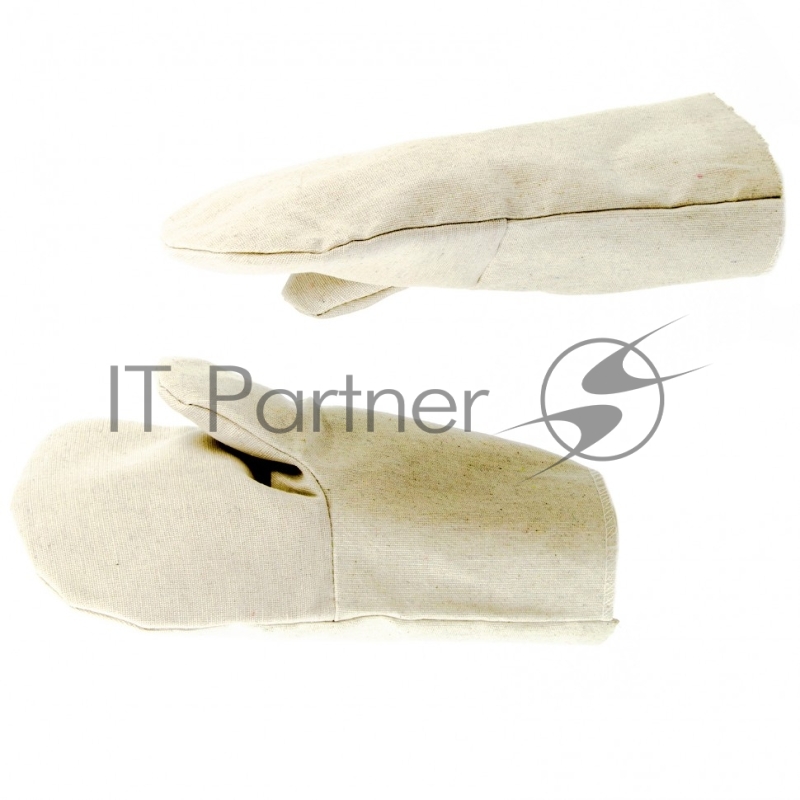 Рукавицы специальные х/б с двойным наладонником, 1 размер, Россия// Сибртех