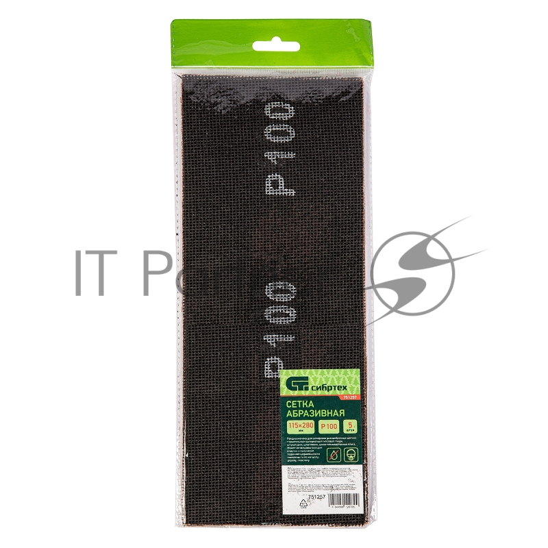 Сетка абразивная, P 100, 115 х 280 мм, 5 шт.// Сибртех
