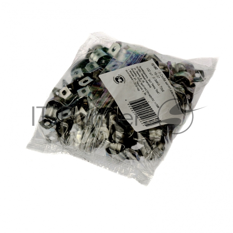 Скоба металлическая двухлапковая 16(СМД) 100шт., Россия// Сибртех