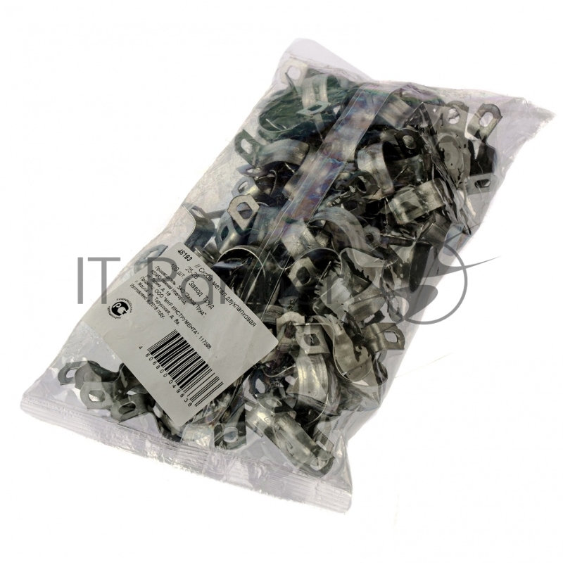 Скоба металлическая двухлапковая 25(СМД) 100шт., Россия// Сибртех