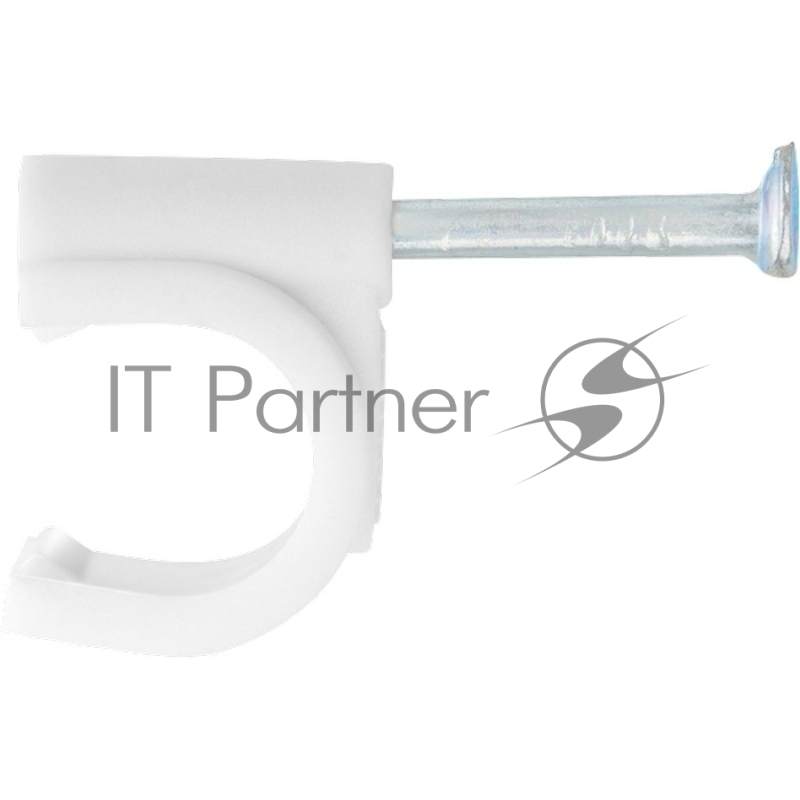 Скобы электроустановочные, 7 мм, круглый профиль, 50 шт.// Сибртех