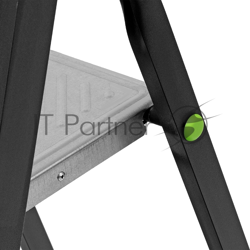 Стремянка, 3 ступени, стальной профиль, алюминиевые ступени, Россия // Сибртех