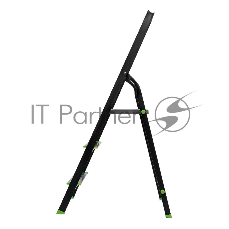 Стремянка, 3 ступени, стальной профиль, алюминиевые ступени, Россия // Сибртех