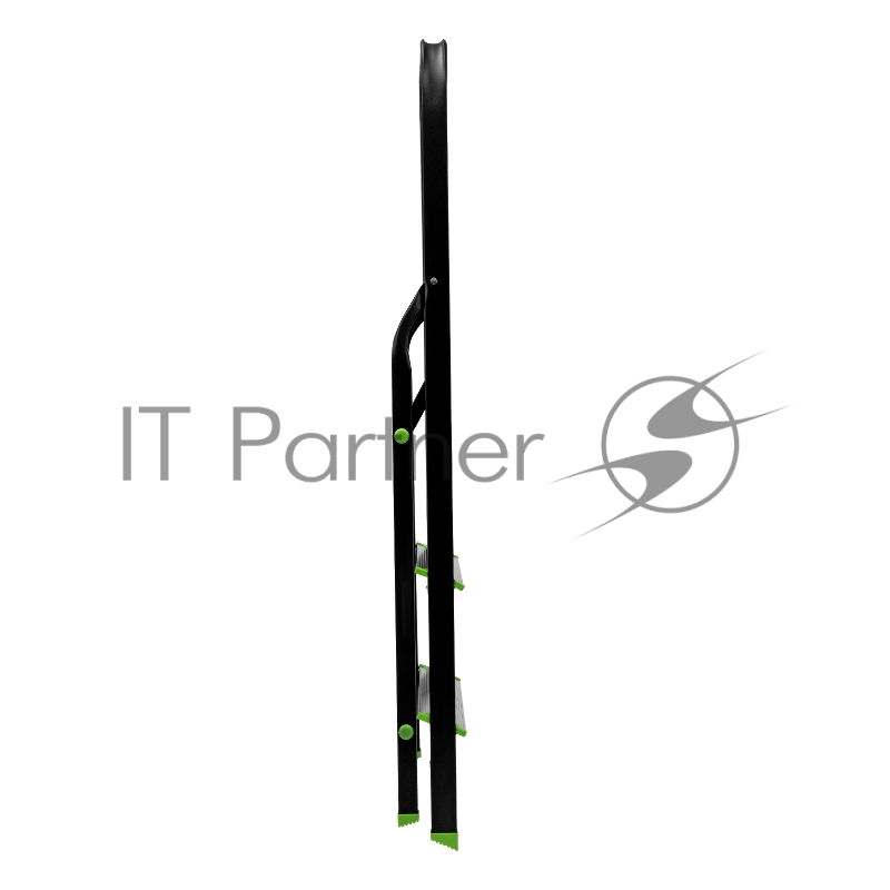 Стремянка, 3 ступени, стальной профиль, алюминиевые ступени, Россия // Сибртех