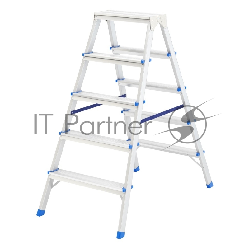 Стремянка двусторонняя 5ст., алюминиевая, Россия// Сибртех