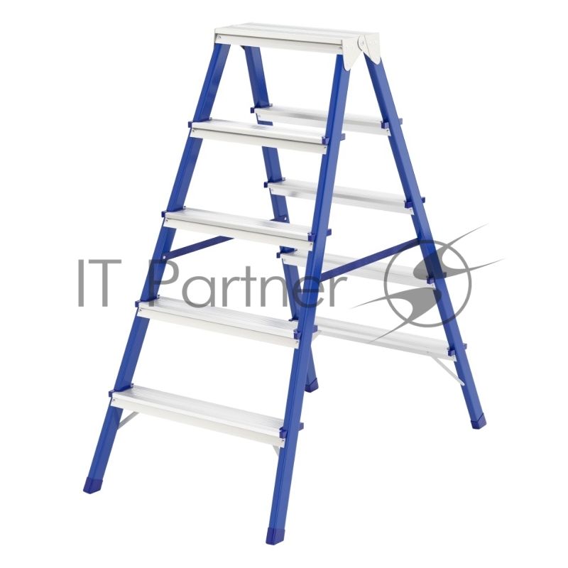 Стремянка двусторонняя 5ст., стальная, Россия// Сибртех