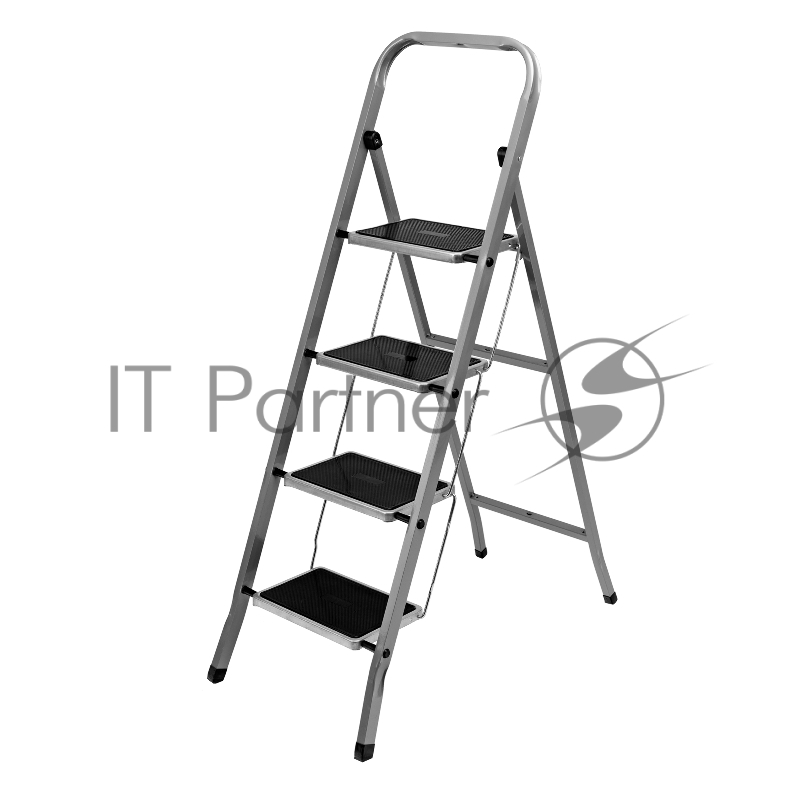 Стремянка стальная, 4 ступени с полимерным покрытием, Россия// Сибртех