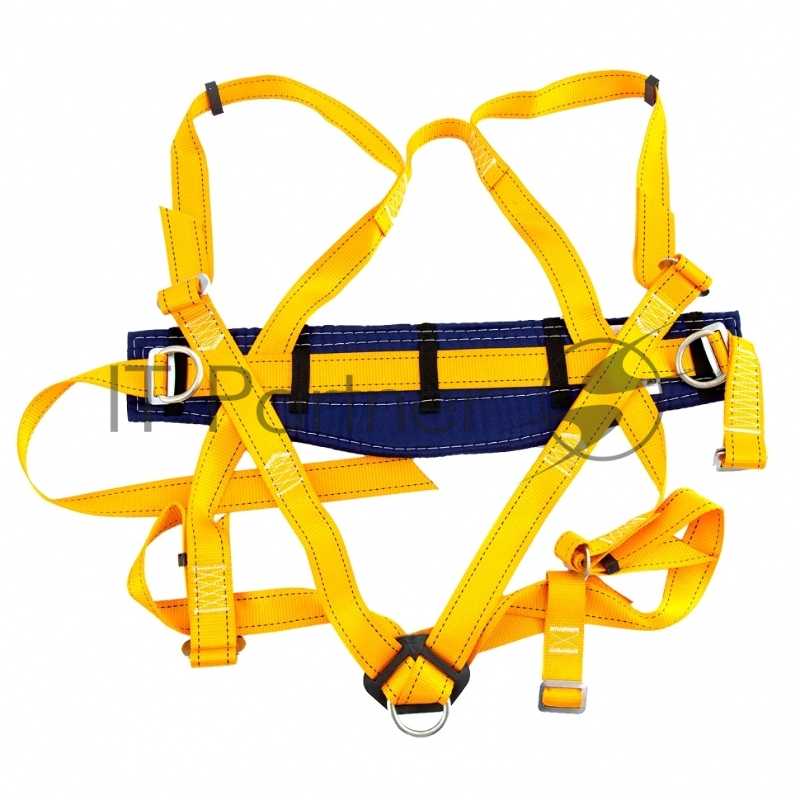 Удерживающе-страховочная привязь,модель УСП II,наплечные и набедренные лямки,высокий кушак// Сибртех
