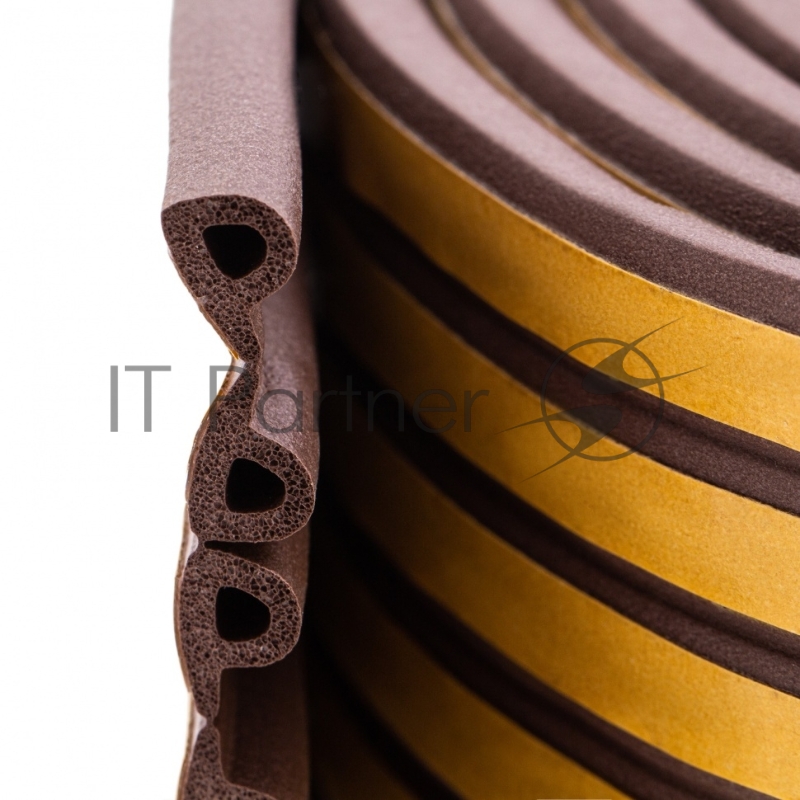 Уплотнитель резиновый, 24 м, профиль P, коричневый// Сибртех