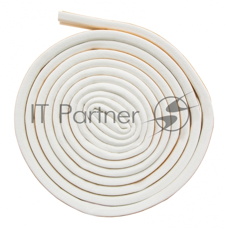 Уплотнитель резиновый, 6 м, профиль D, белый// Сибртех