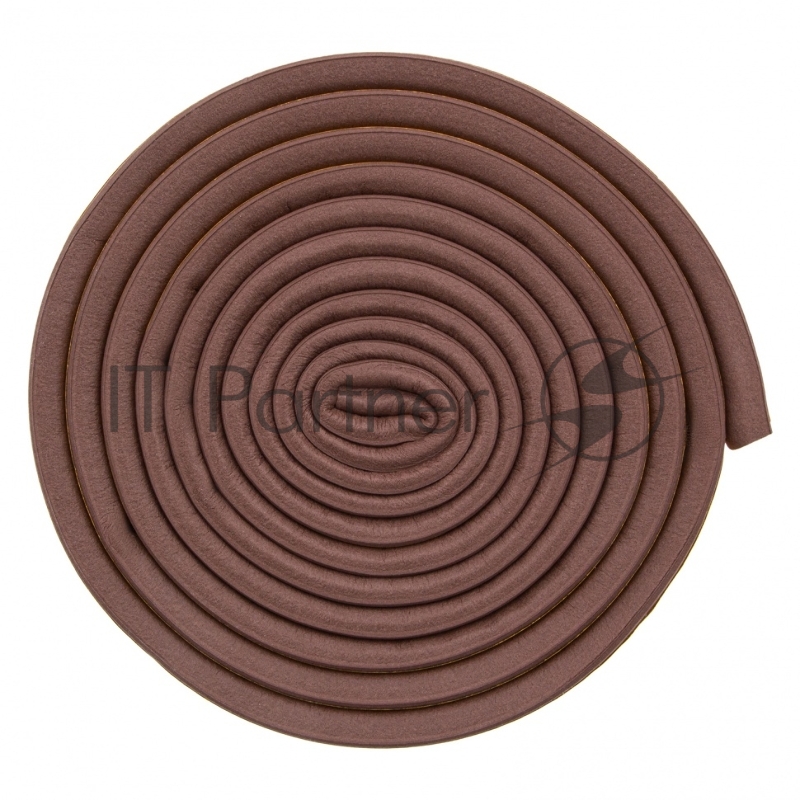 Уплотнитель резиновый, 6 м, профиль D, коричневый// Сибртех