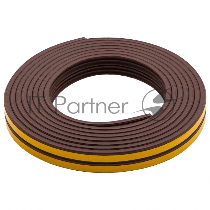 Уплотнитель резиновый, 6 м, профиль E, коричневый// Сибртех