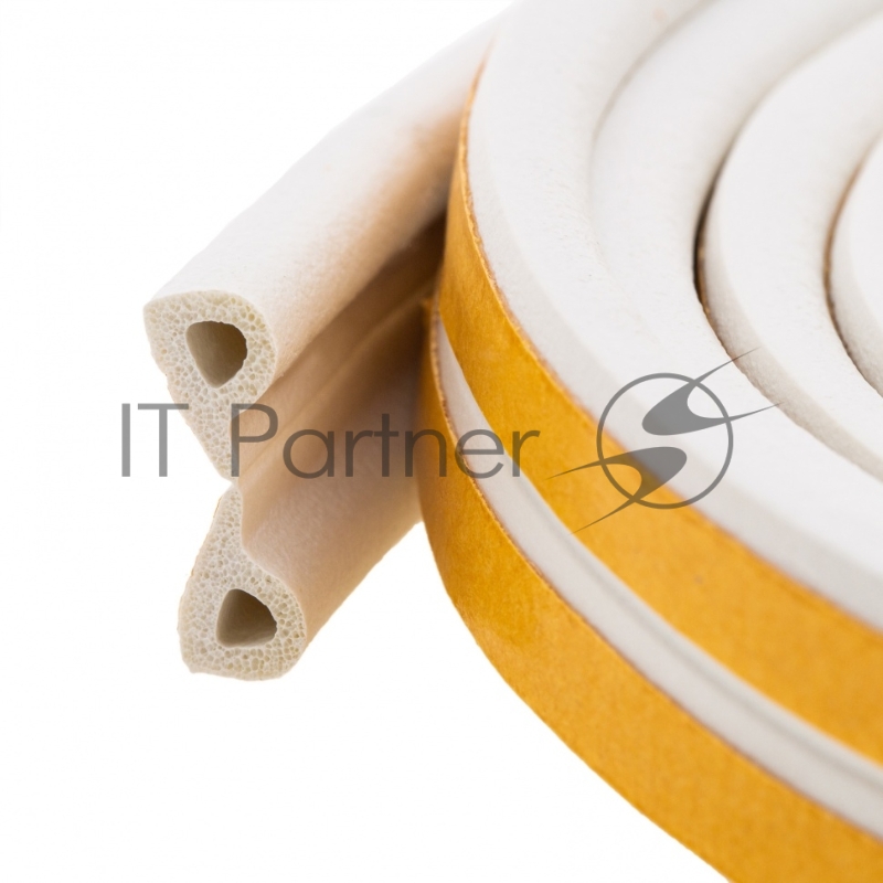 Уплотнитель резиновый, 6 м, профиль P, белый// Сибртех