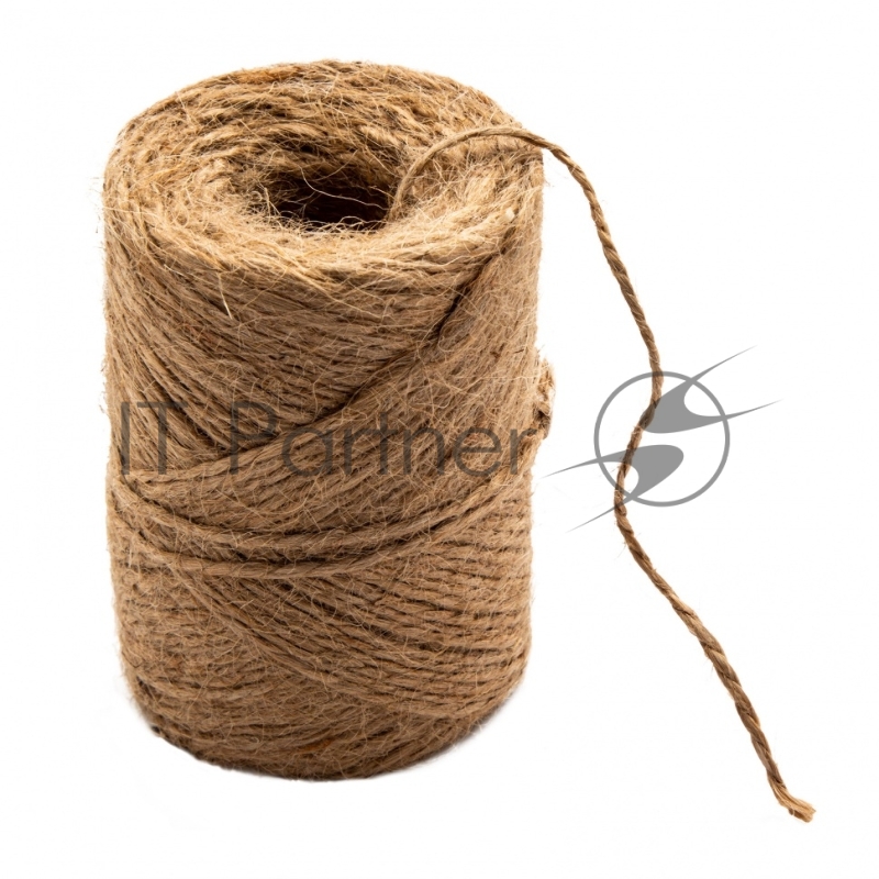 Шнур банковский джутовый 100 м в диспенсере (вес 120гр +- 10%), Россия// Сибртех