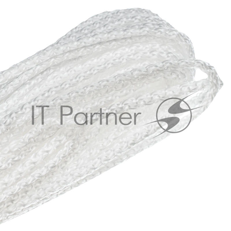 Шнур вязаный полипропиленовый с серд. белый, 3 мм, L20 м, Россия// Сибртех