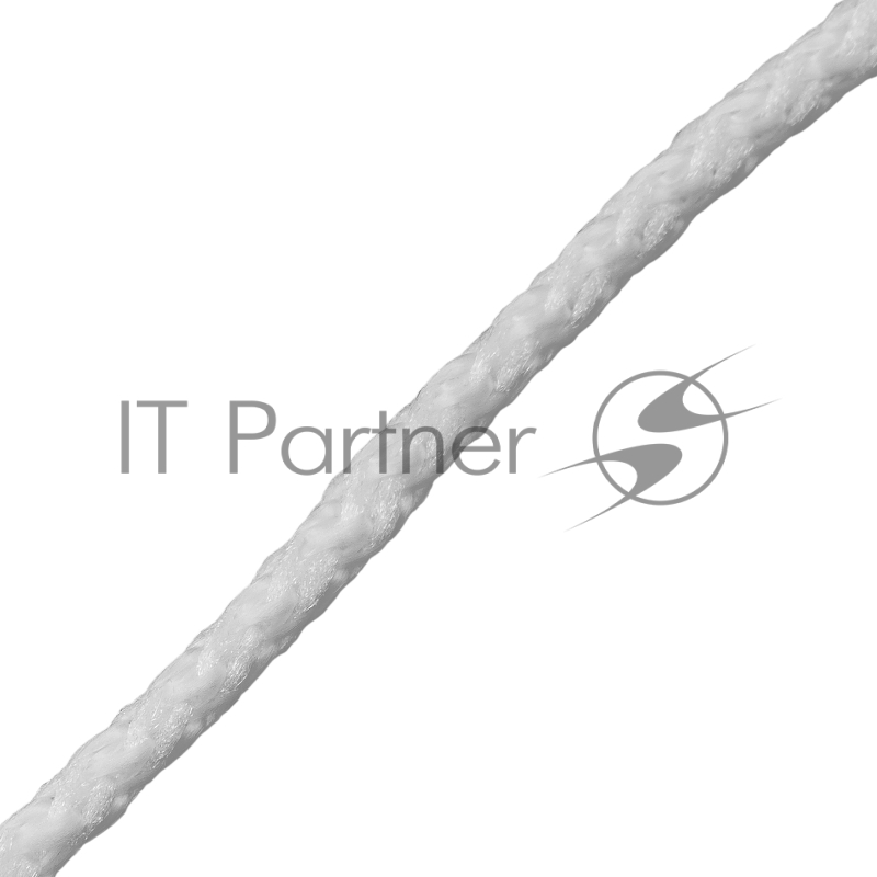 Шнур вязаный полипропиленовый с серд. белый, 5 мм, L20 м , Россия// Сибртех