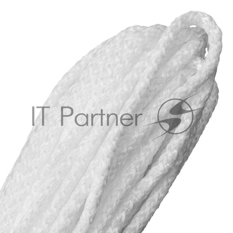 Шнур вязаный полипропиленовый с серд. белый, 5 мм, L20 м , Россия// Сибртех