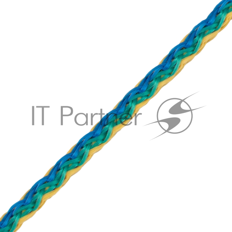 Шнур вязаный полипропиленовый с сердечником, разноцветный, 4 мм, L 20 м, Россия// Сибртех