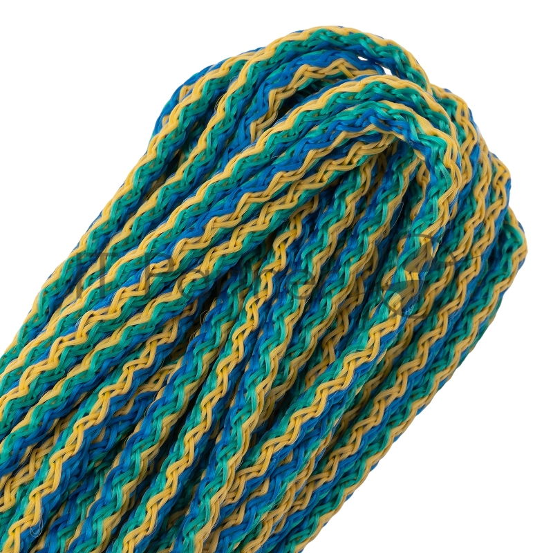 Шнур вязаный полипропиленовый с сердечником, разноцветный, 4 мм, L 20 м, Россия// Сибртех