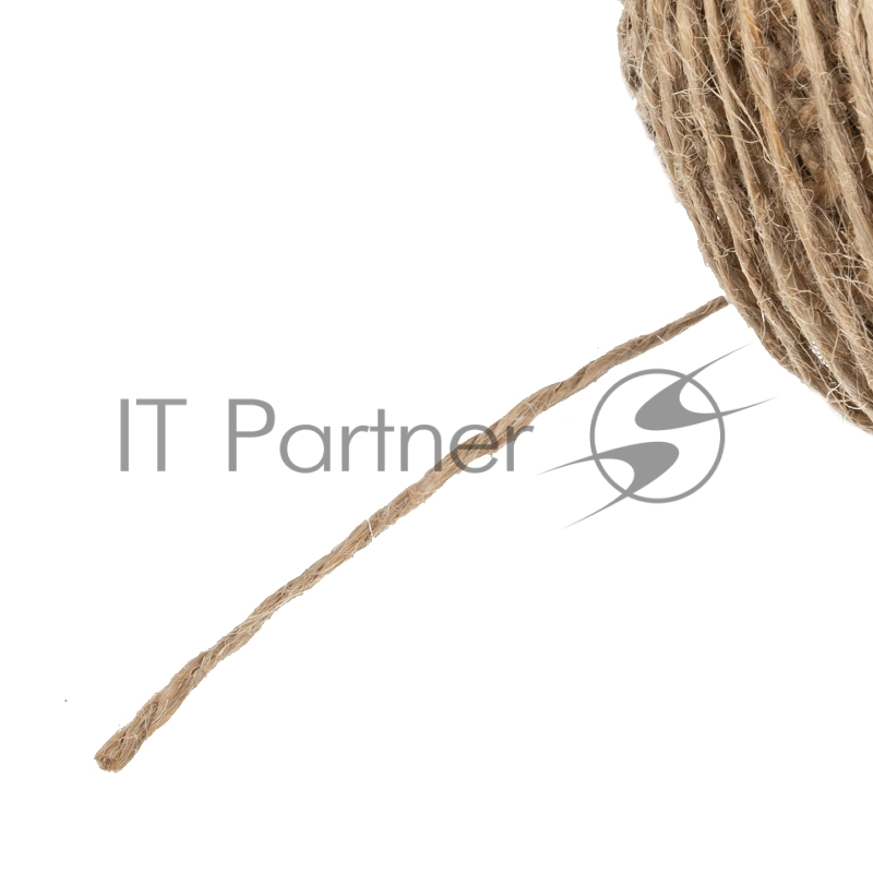 Шпагат джутовый, 1,5 мм, L 100 м, 2-ниточный, Россия// Сибртех