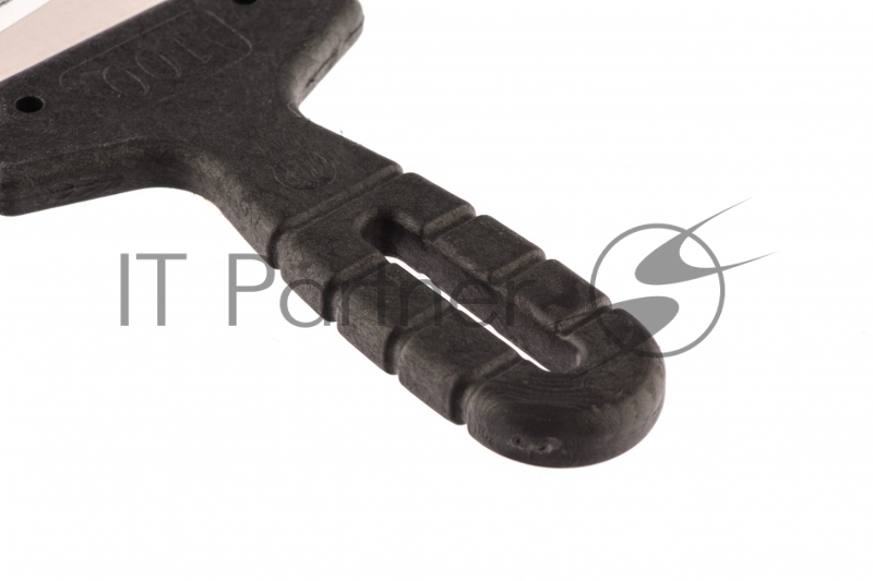 Шпатель из нержавеющей стали, 100 мм, зуб 4х4 мм, пластмассовая ручка// Сибртех