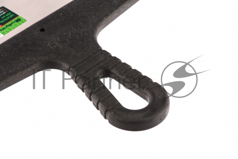 Шпатель из нержавеющей стали, 250 мм, зуб 6х6 мм, пластмассовая ручка// Сибртех