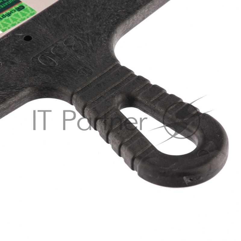 Шпатель из нержавеющей стали, 350 мм, зуб 10х10 мм, пластмассовая ручка// Сибртех