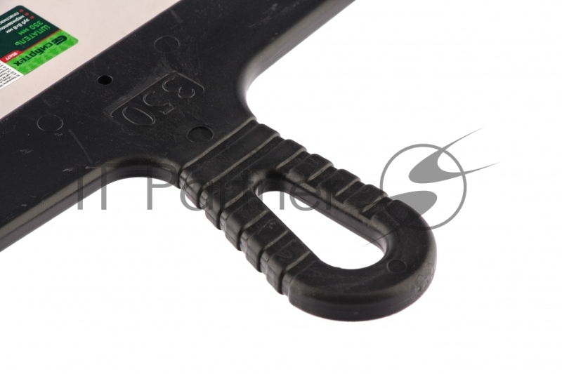 Шпатель из нержавеющей стали, 350 мм, зуб 8х8 мм, пластмассовая ручка// Сибртех