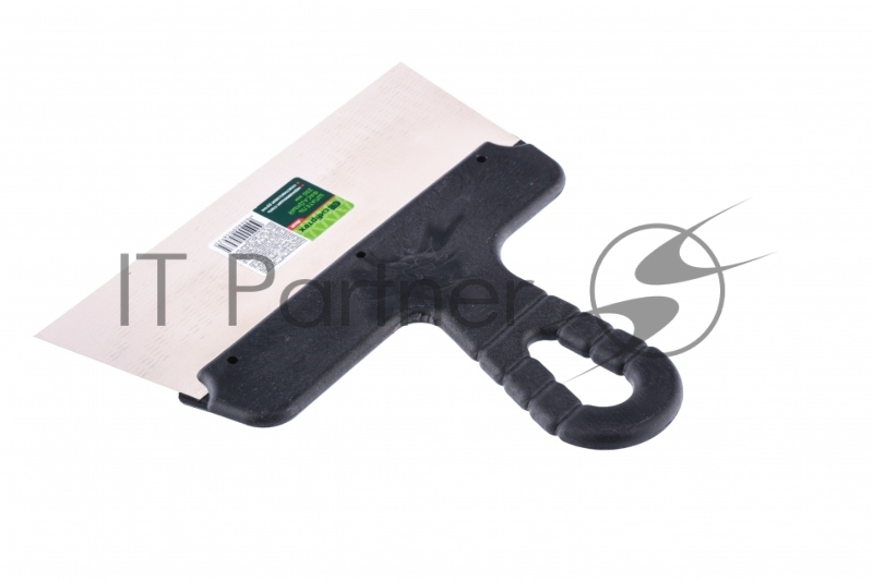 Шпатель фасадный из нержавеющей стали, 200 мм, пластмассовая ручка// Сибртех