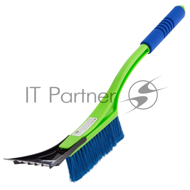 Щетка-сметка для снега со съемным скребком, мягкая рукоятка, 540 мм// Сибртех