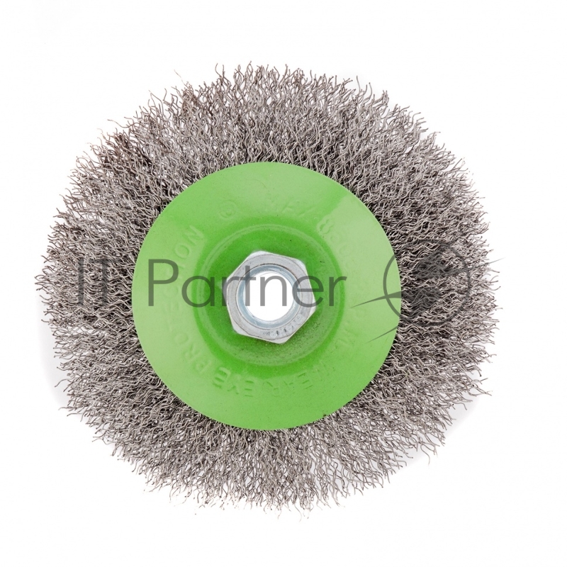 Щетка для УШМ, 115 мм, М14, тарелка, витая проволока// Сибртех