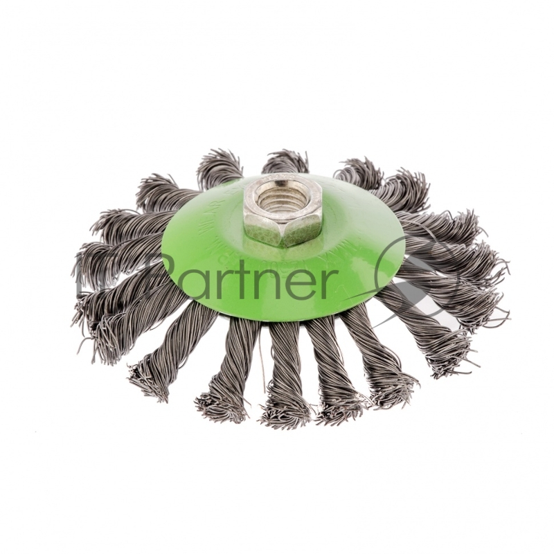 Щетка для УШМ, 115 мм, М14, Тарелка, крученая проволока 0,5 мм// Сибртех