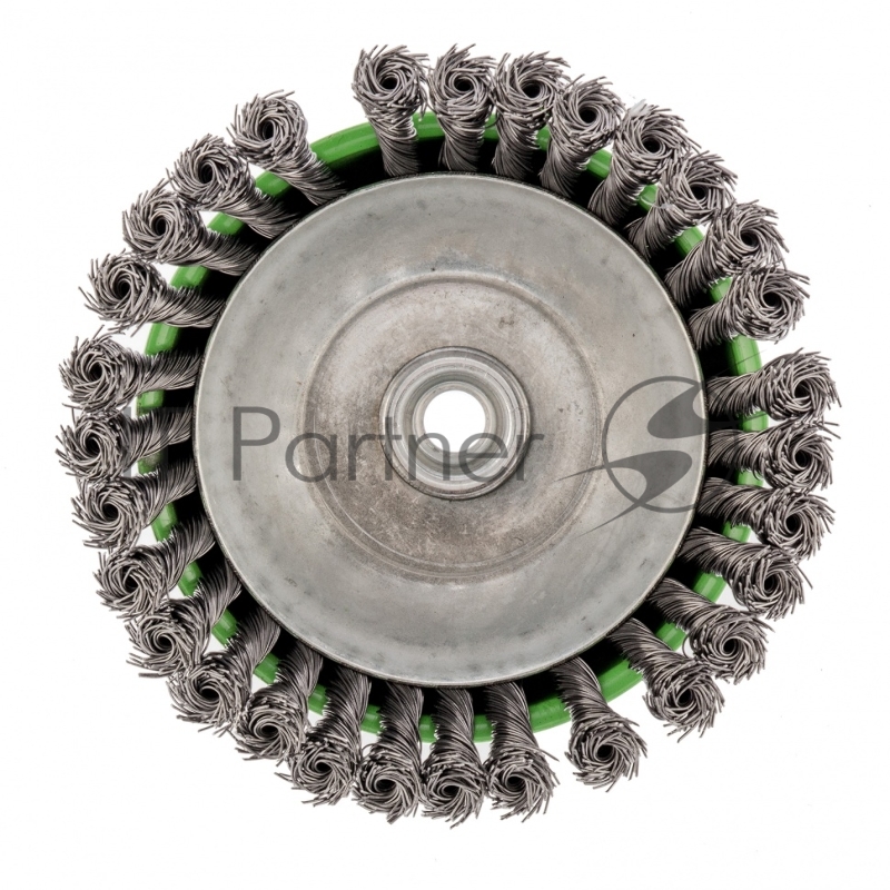 Щетка для УШМ, 150 мм, М14, Чашка, крученая проволока 0,5 мм// Сибртех