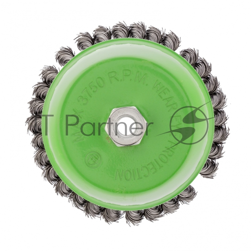 Щетка для УШМ, 150 мм, М14, Чашка, крученая проволока 0,5 мм// Сибртех