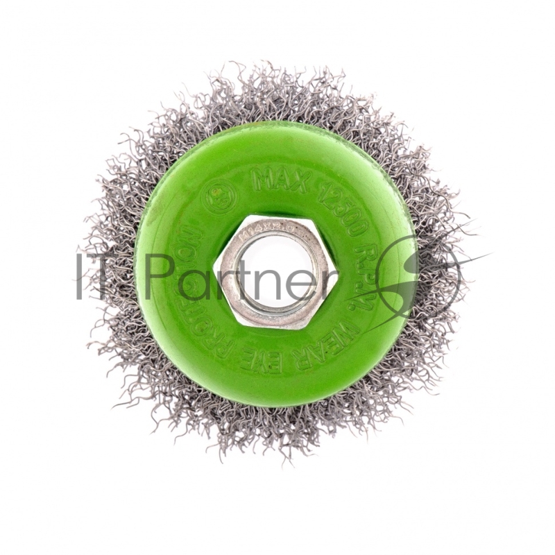 Щетка для УШМ, 65 мм, М14, чашка, витая проволока, 0,3 мм// Сибртех