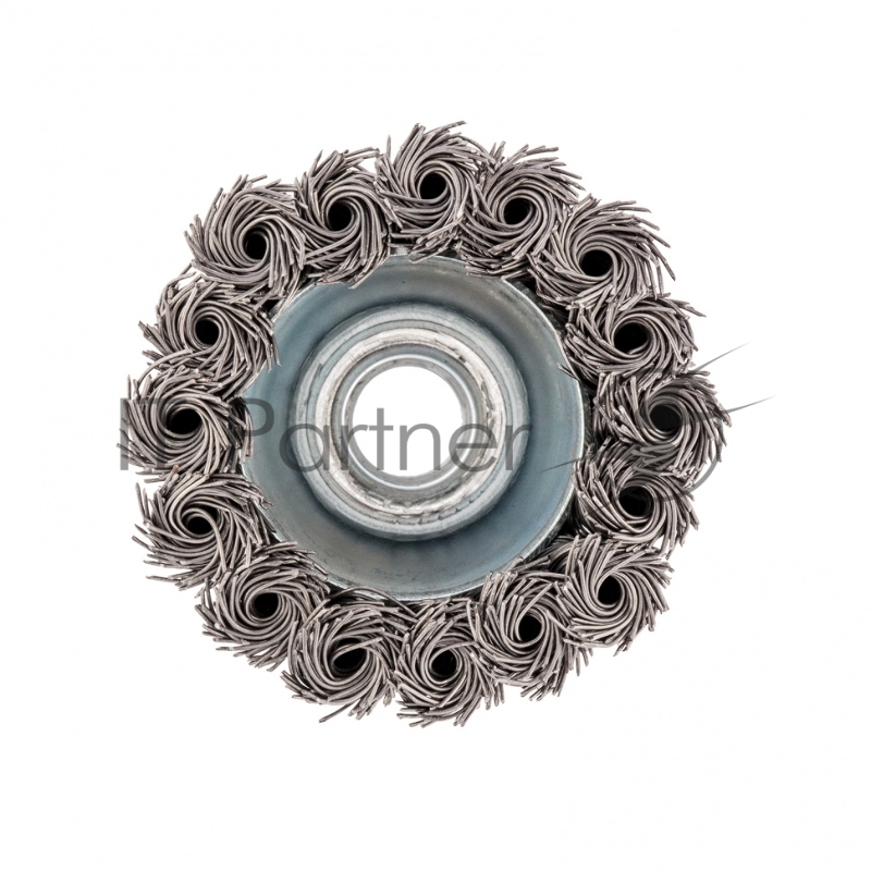 Щетка для УШМ, 65 мм, М14, Чашка, крученая проволока 0,5 мм// Сибртех