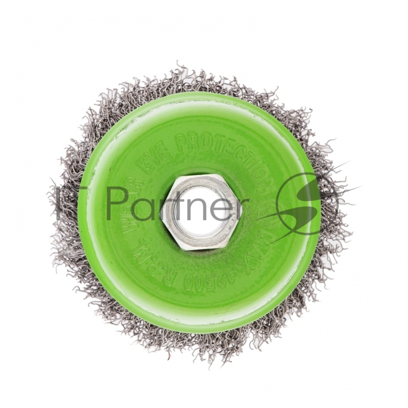 Щетка для УШМ, 75 мм, М14, чашка, витая проволока// Сибртех