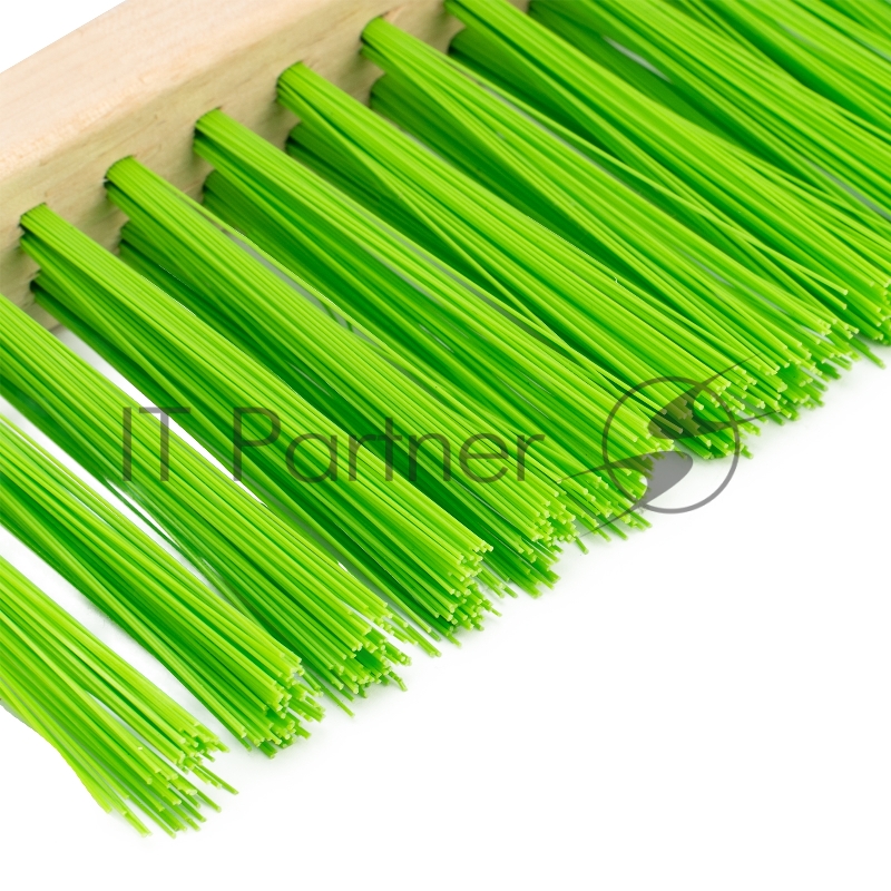 Щетка-сметка 2-рядная, 280 мм, деревянная ручка// Сибртех