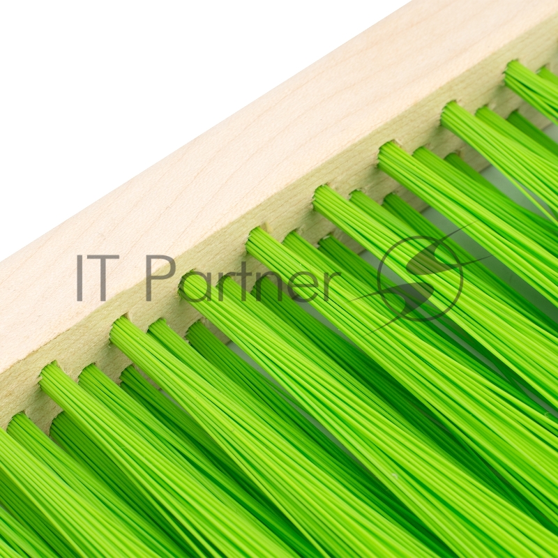 Щетка-сметка 3-рядная, 280 мм, деревянная ручка// Сибртех