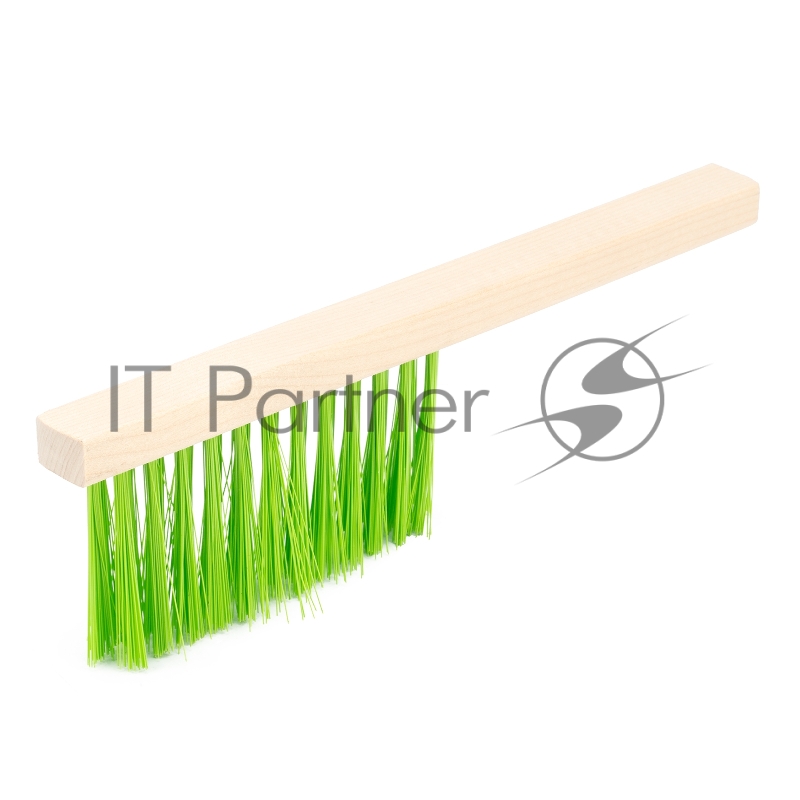Щетка-сметка 3-рядная, 280 мм, деревянная ручка// Сибртех