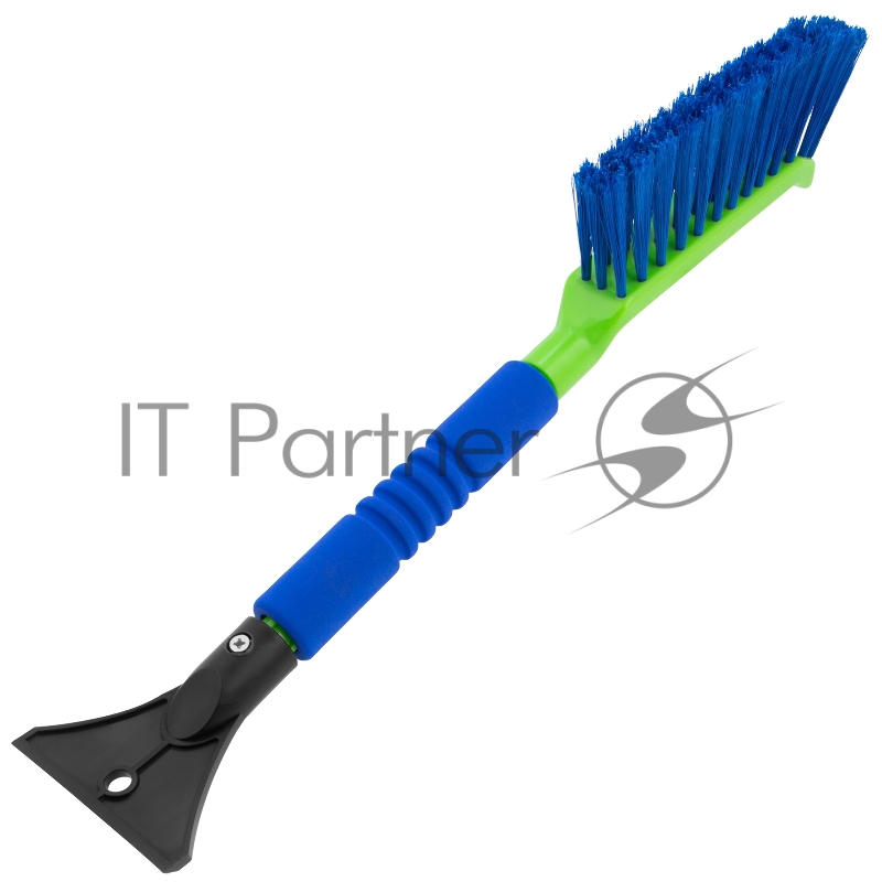 Щетка-сметка для снега со скребком, мягкая рукоятка, 425 мм// Сибртех